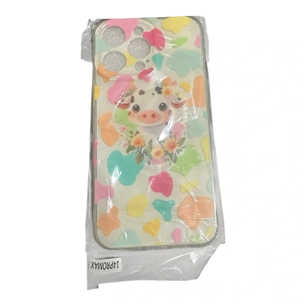 Cute Cow iPhone 14 Pro Max Case